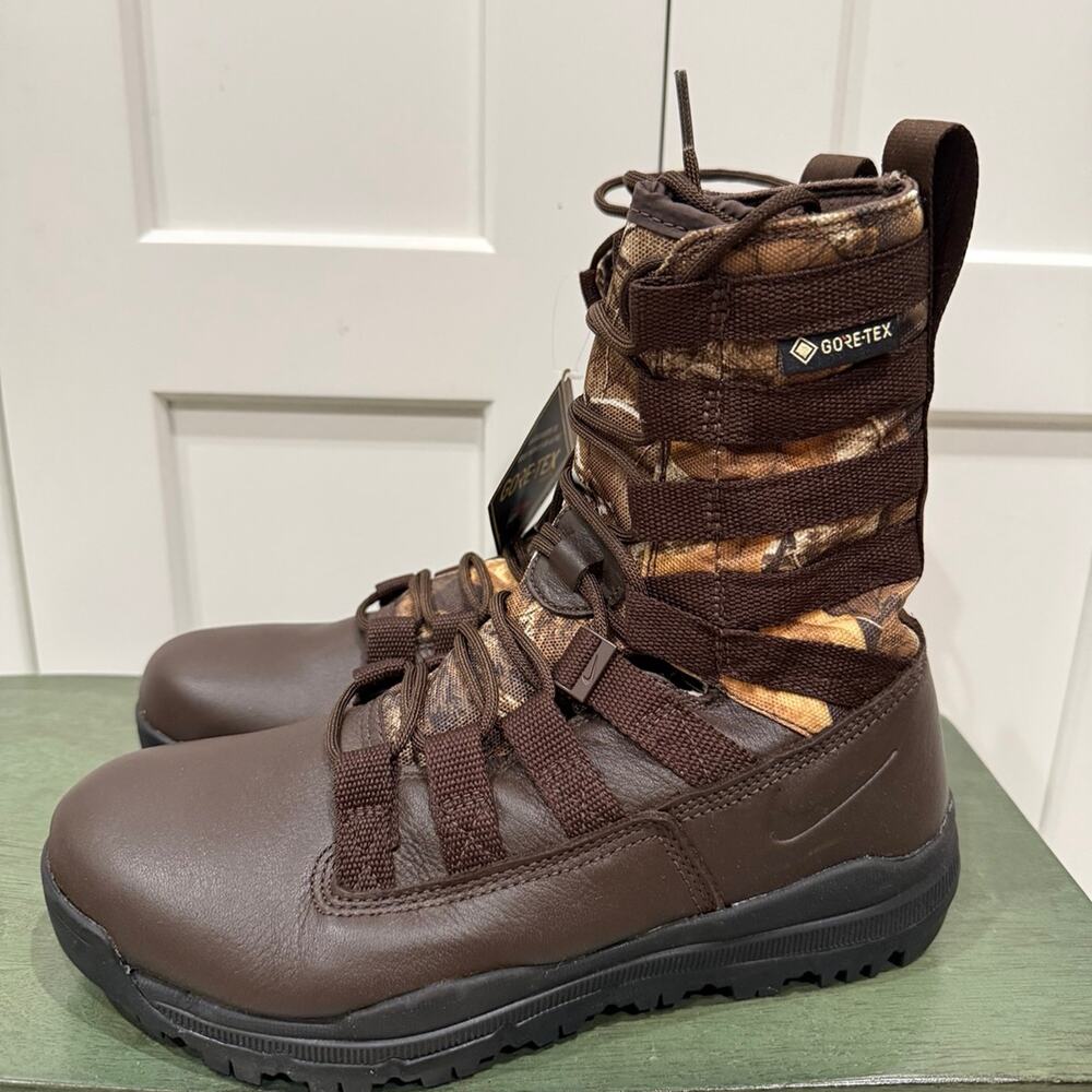 New Nike Realtree x SFB Gen 2 8 Inch GTX 'Fauna Brown' Size 6 AJ9277-220